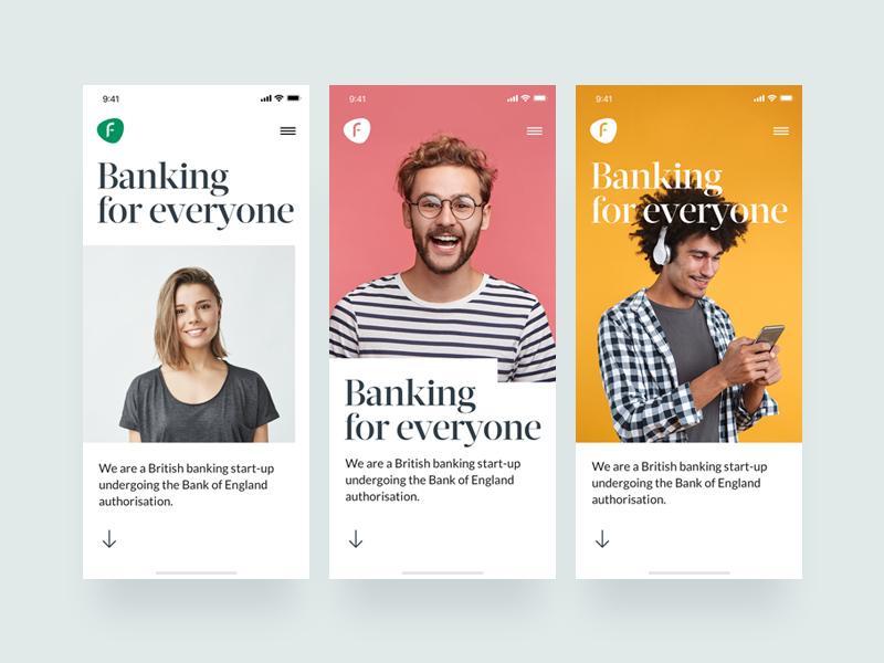Adaptive Design Layout Concepts iphone x london uk detail simplified minimal clean ui fintech mobile web startup banking
