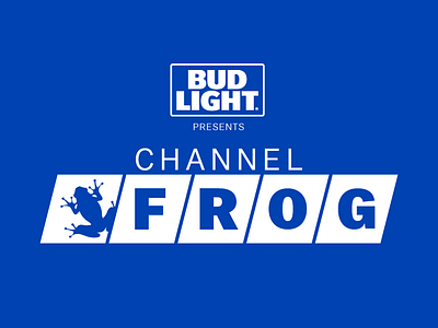 ChannelFrog - Bud Light branding design logo