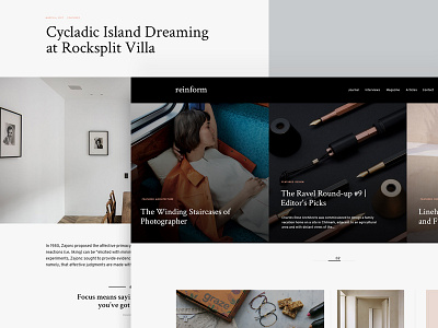 Reinform WordPress Theme blog fashion furniture interior magazine minimal responsive template theme wordpress