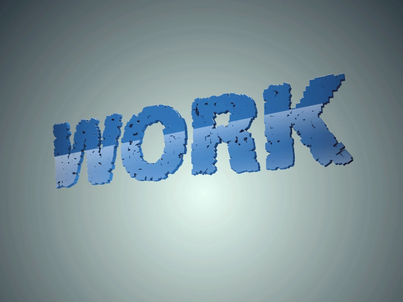 Work 2018 after effects c4d cinema 4d free time loop me time motion new personal work type weekend projects work hard play harder