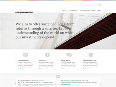 Homepage WIP clean grey homepage icons simple website
