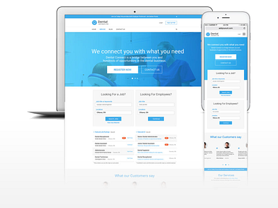 dental connect dental responsive design web webdesign