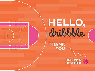 Hello, Dribbble! debut first shot hello vector