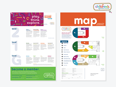 Children's Museum of Key West Visitors' Guide branding floor plan layout design museum visitors guide