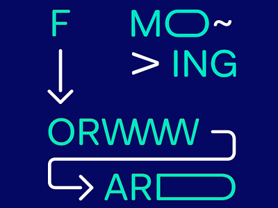 Moving Forward communication design graphic design typography