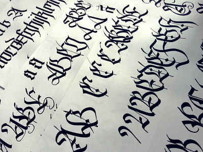 Calligraphy Practice black and white calligraphy design hand lettering made project type typography wip