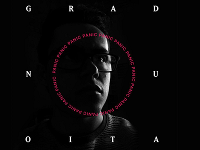 Graduation Panic edgy editorial grad minimal modern panic photography type typography