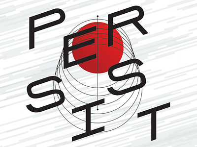Persist design graphic design minimal modern print process type typography