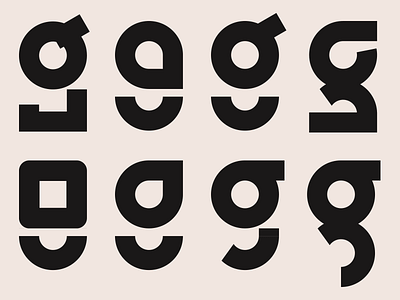 G Type Design Exploration bold design editorial graphic minimal modern swiss type type design typography