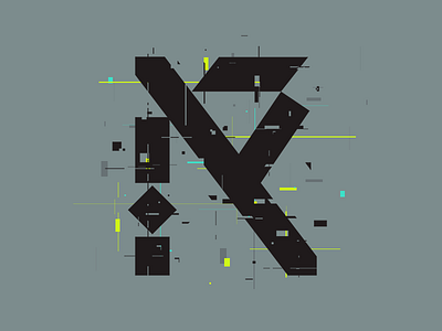 R Glitch— bold design editorial fun glitch graphic minimal modern swiss type type design typography