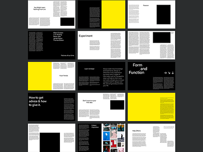 The Survival Guide Wireframe Spreads bold book design editorial minimal mockup print spreads type typography wireframe
