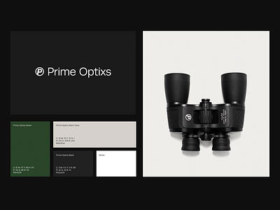 Prime Optixs | Brand Identity brand identity color editorial minimal modern typography