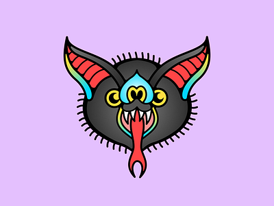 Cutesie Bat affinity affinity designer apple pencil bat bold lines cute design halloween illustration illustrator ipad sticker sticker mule tattoo traditional traditional tattoo vector