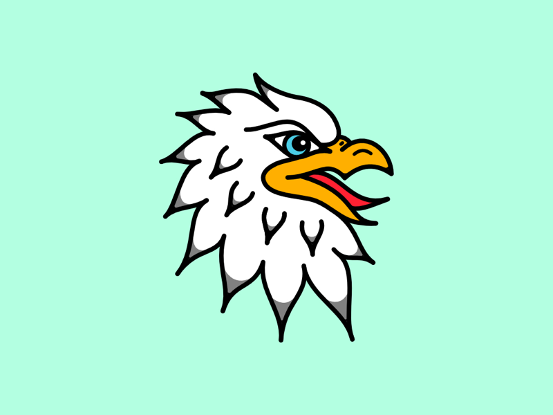 Eagle Tattoo Flash By Amanda Sydnor On Dribbble   Image 