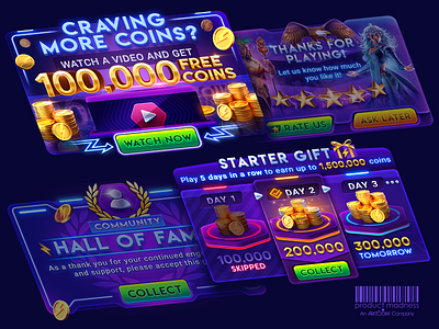 Casino virtual game asset for design casino games. Asset design