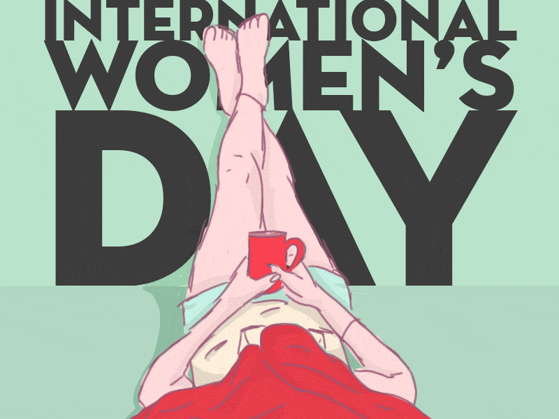 International Women's Day animation cel animation cup of tea cuppa frame by frame hand drawn international womens day motion design motion graphics