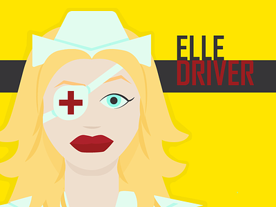 Elle Driver elle driver eye patch illustrator kill bill nurse one-eyed