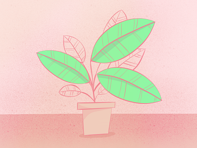 Potted palm digital drawing palm potted plant procreate textures