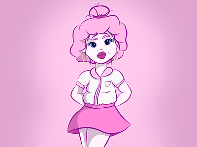 Pretty in pink pin up pink procreate