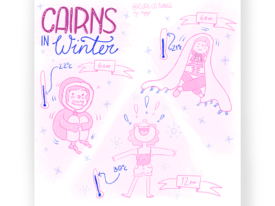 Cairns Weather - Curl Co. Comic cairns cold comic curl co comic temperature warm weather winter