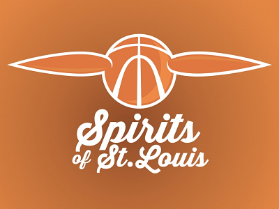 Spirits of St. Louis Reboot basketball logo plane spirits sports st. louis