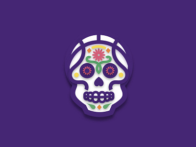 Mexico City Calaveras NBA Logo basketball dia de los muertos logo mexico nba skull sports