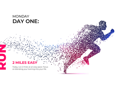 Day 62 Workout Of The Day - No Border 100 daily ui 100 day ui challenge 100days daily 100 challenge daily ui daily ui challenge dailyui design dots exercise exercize illustration playful running ui 62 ui challenge workout of the day