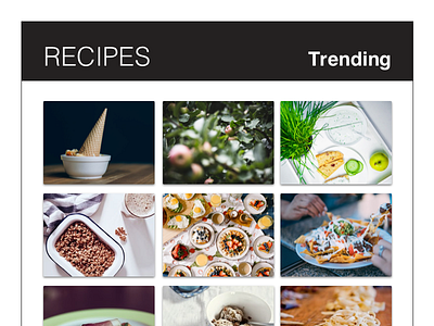 UI Day 69 - Trending Recipes