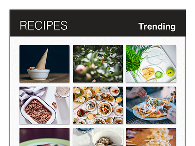 69 - Trending Recipes 100 daily ui 100 day ui challenge 100days daily 100 challenge daily ui daily ui challenge dailyui design illustration ui challenge