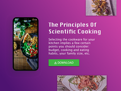 UI day 74 - Download App 100 day ui challenge cooking daily ui download ui day 74