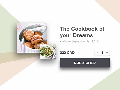 Ui 75 - Preorder cookbook daily ui challenge pre order ui 75 ui 75 preorder