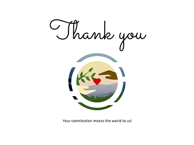 77 - Thank You 77 thank you heart helping hands mountains thank you ui challenge ui day 77