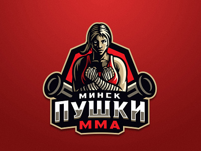 Пушки ММА crossed hands dmitry krino female fighter fists girl guns mma woman