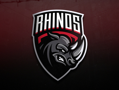 Rhinos africa animal dmitry krino mascot mascotlogo rhino rhino logo