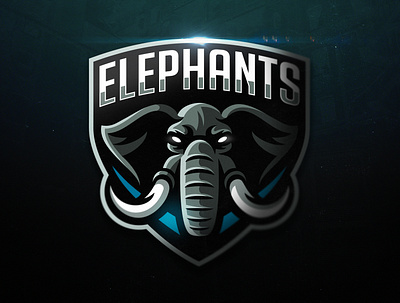 Elephants Team africa animal dmitry krino elephant elephant logo mascot mascotlogo safari