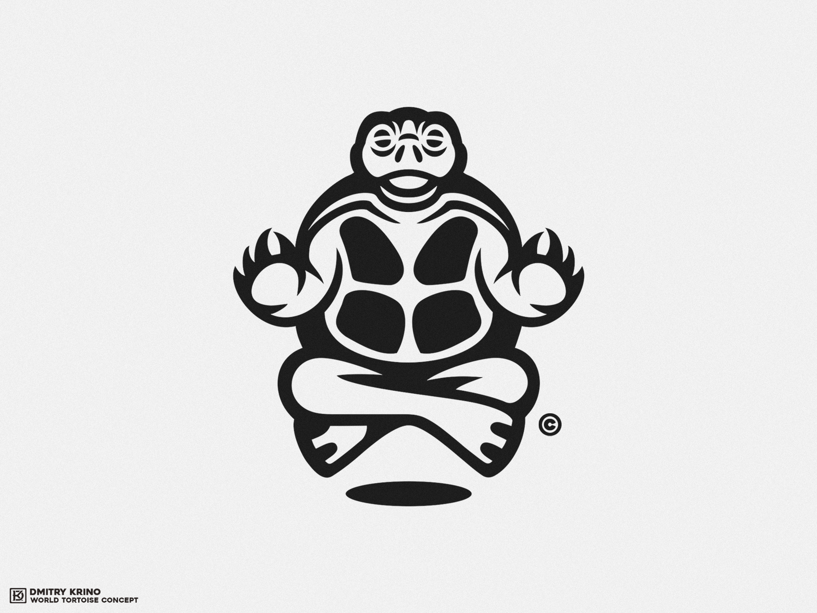 Meditation 2d 2d art animal logo dmitry krino meditation om reptile space tortoise turtle world yoga
