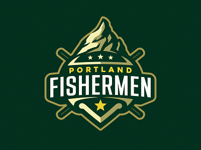 Portland Fishermen dmitry krino fish fish mascot fisherman fishing mascot mountain portland sport star