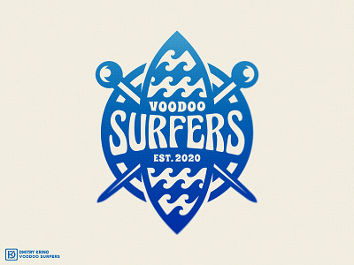 Voodoo Surfers 2d 2d art california dmitry krino lmascot needles nft ocean sport logo surfboard surfer surfers surfing voodoo waves