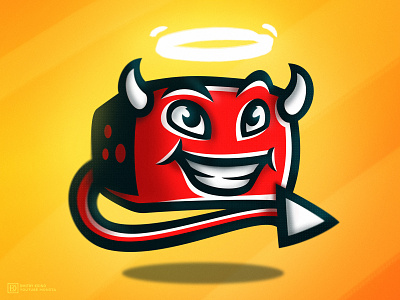 Youtube Monsta 3d icon barnd devil esports logo holy icon mascot logo monster play video youtube youtuber