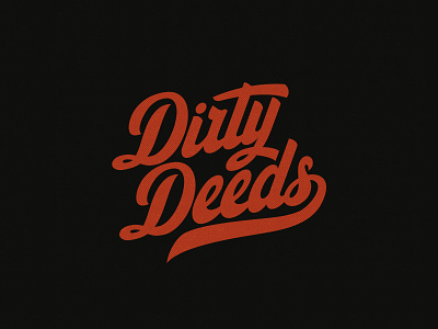 Dirty Deeds dirty deeds dmitry krino drawing esport logo hand lettering letter lettering letters typo typography