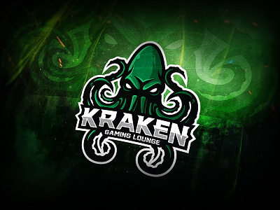 Kraken Gaming Lounge Logo esport gaming logo logotype mascot sport