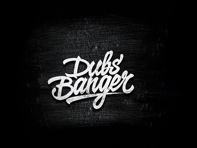 Dubs Banger dmitry krino lettering letters logotype typograhy vector