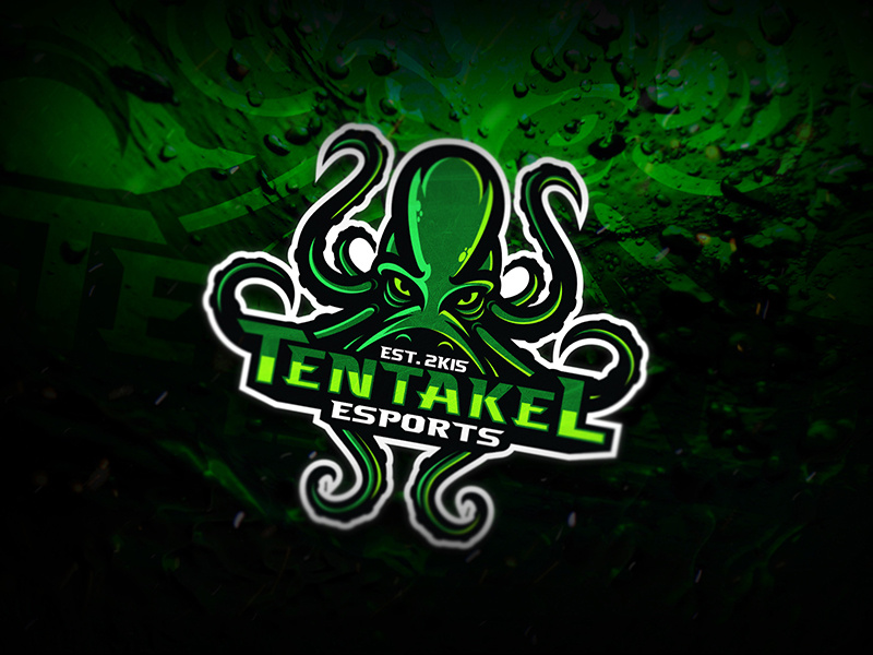 Tentakel Esports dmitry krino graphic design esport logo kraken octopus mascot esports