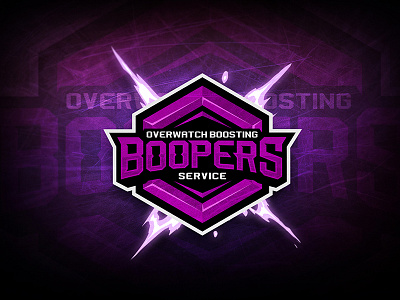 Boopers dmitry krino esport logo esports graphic design krinographics logo logotype mascot overwatch sport type typography