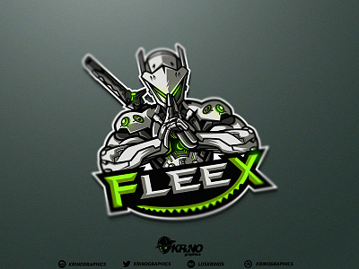 Fleex Team dmitry krino esport logo esports graphic design krinographics mascot