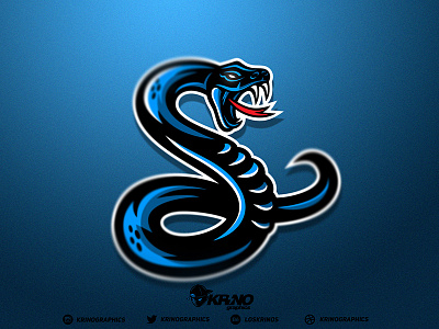 Synergie Snake Mascot dmitry krino esport logo esports graphic design krinographics mascot