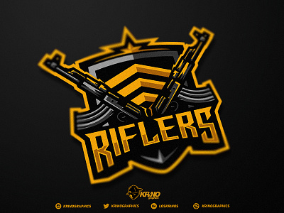 Riflers Mascot For Sale! dmitry krino esport logo esports graphic design krinographics logo logotype mascot sport