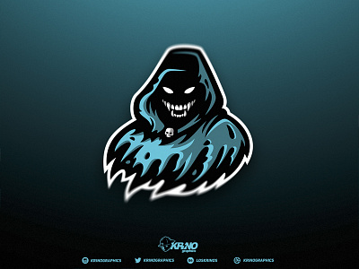 Phantom Fury dmitry krino esport logo esports ghost graphic design krinographics mascot phantom