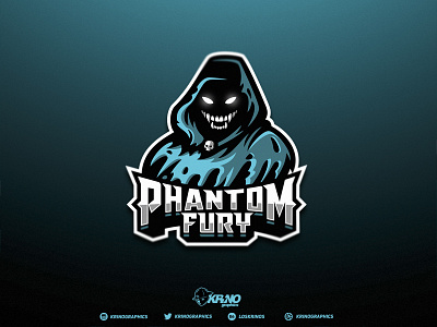 Phantom Fury Full dmitry krino esport logo esports ghost graphic design krinographics mascot phantom