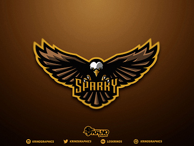 Sparky Mascot logo dmitry krino eagle esport logo esports graphic design krinographics mascot